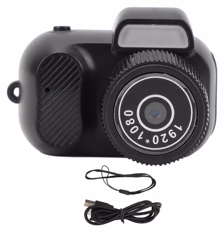 Videocamera Micro-DV 1080p con schermo da 0,96 pollici, 30 fps e batteria da 180 mAh: minuscola videocamera HD per lo sport