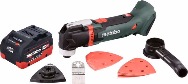 Multitool a batteria Metabo MT 18 LTX 18 V OIS / Starlock + 1x batteria LiHD 5,5 Ah - senza caricabatterie