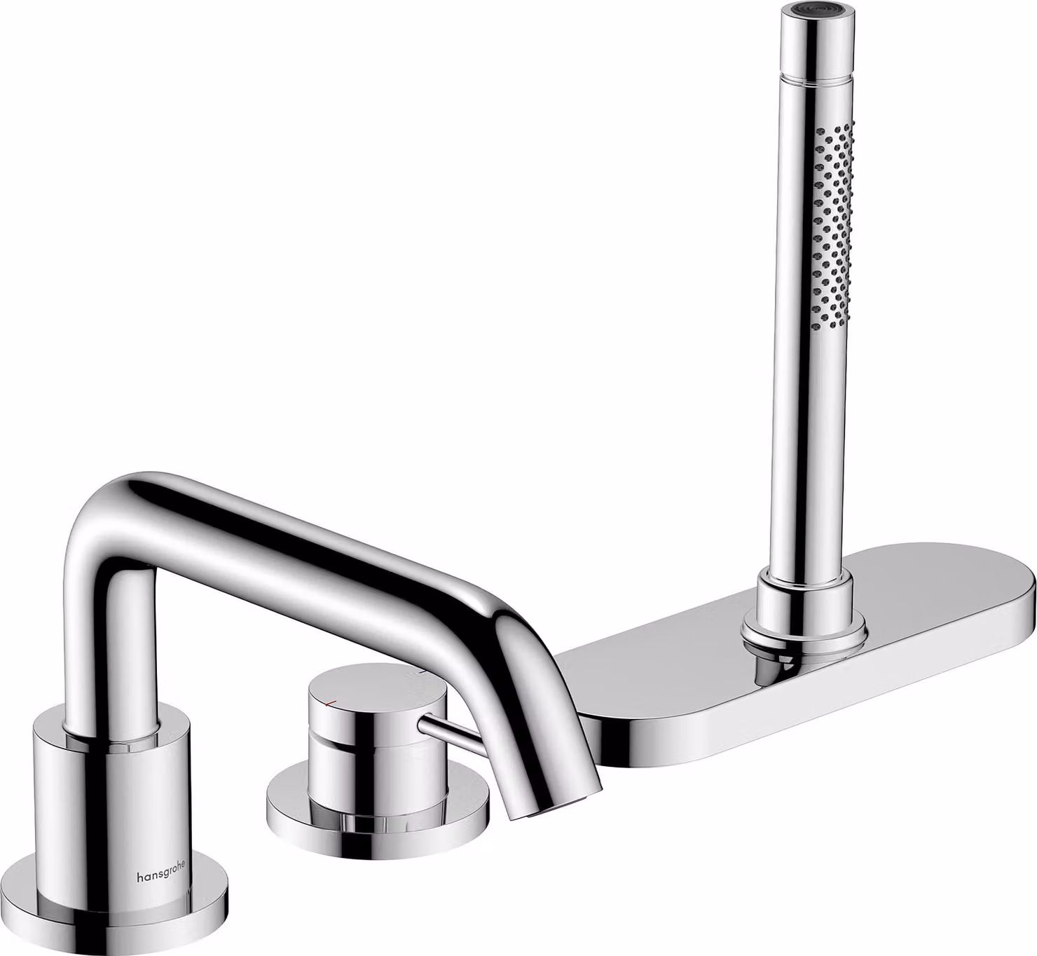 Mitigeur monocommande de baignoire hansgrohe Tecturis S, 3 trous, avec sBox, portée de 194 mm, 73447000, 73447000