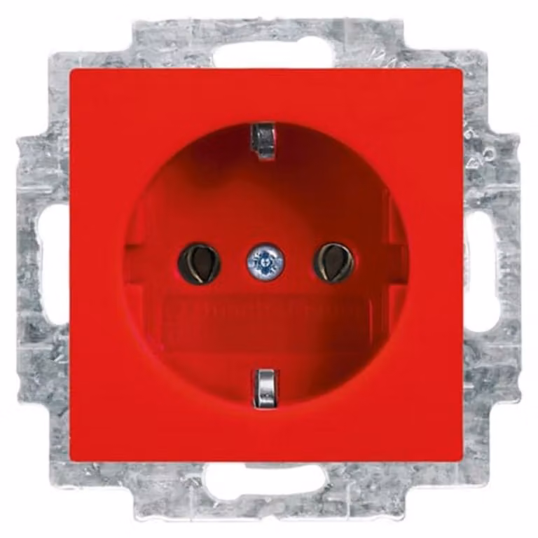 Busch-Jaeger SCHUKO presa inserto rosso 20 EUC-917