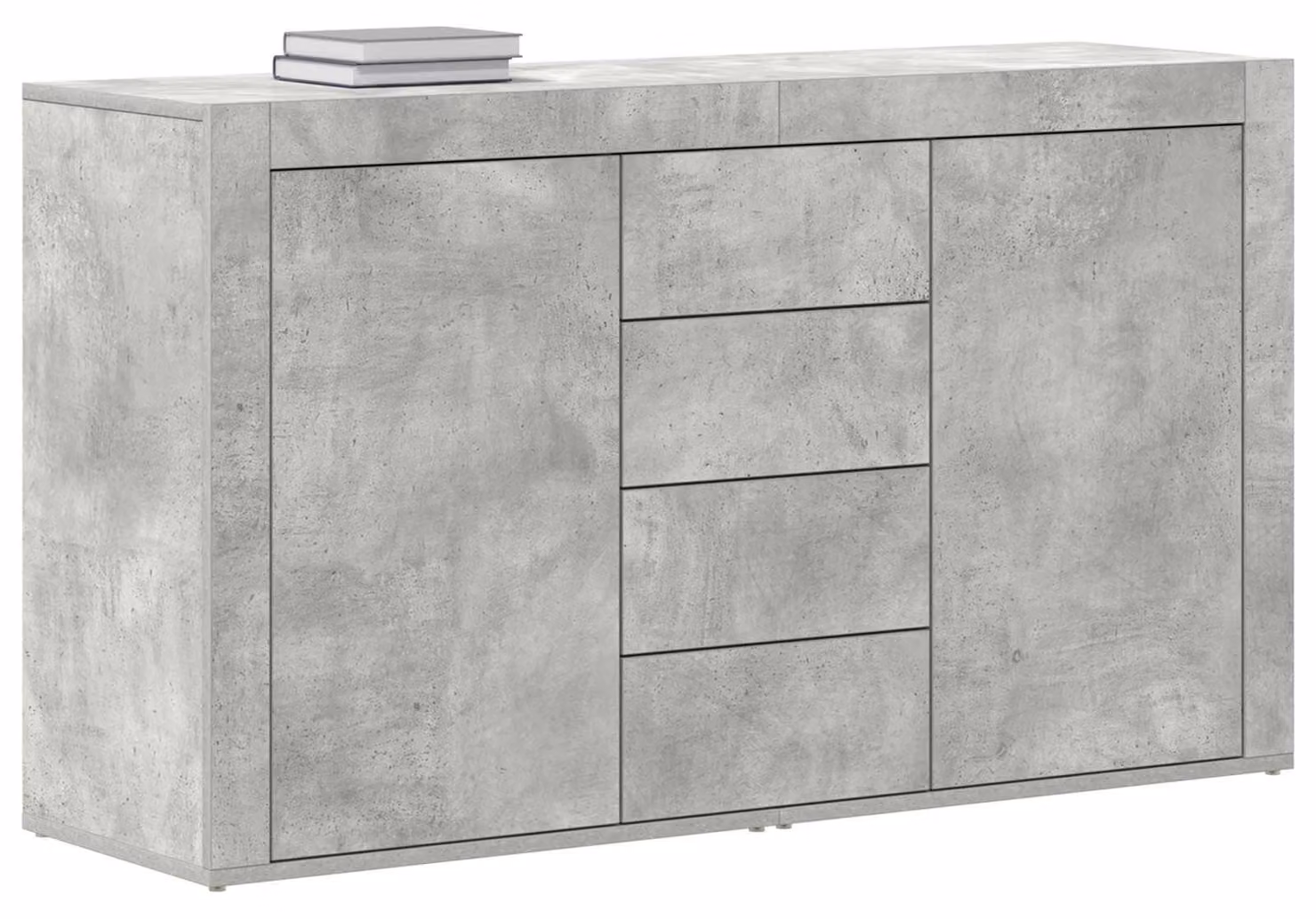 Credenza Grigio cemento 120 x 36 x 69 cm Legno multistrato