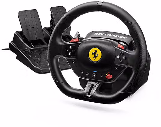 Volante con Pedali Thrustmaster Ferrari 296 GTB T98-P Nero Compatibile con PlayStation e PC per Racing Simulation