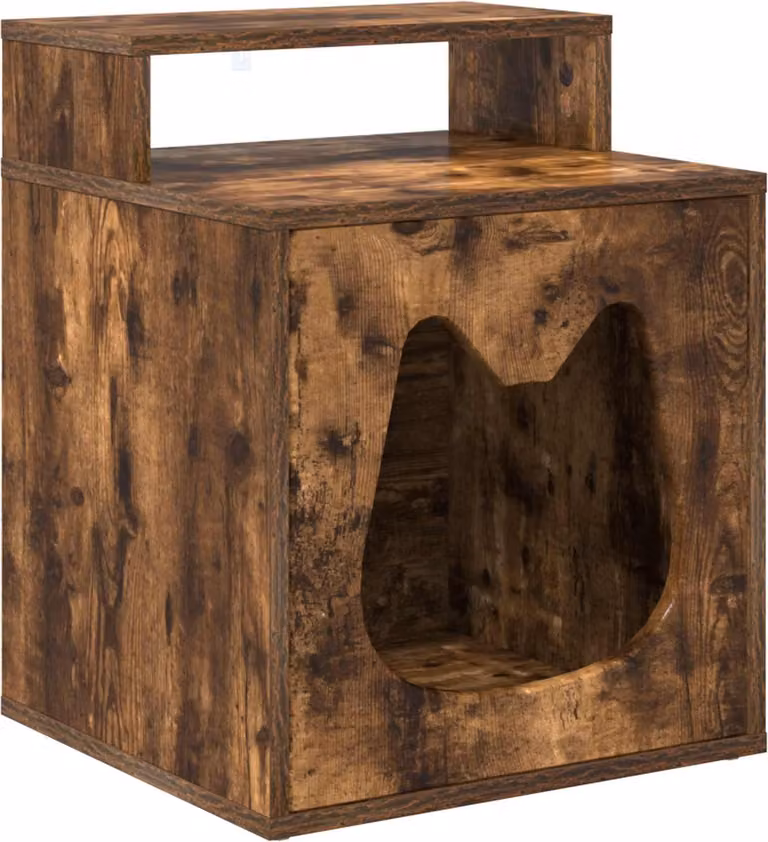 Casa per Gatti Rovere fumé 42,5 x 40 x 53,5 cm