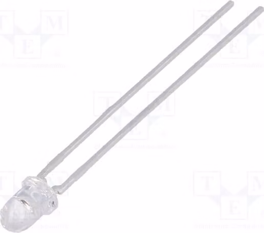 1 x Trasmettitore a infrarossi, trasparente, 100 mA, 3 mm, 860 nm, montaggio a foro passante (THT), 200 mW, 13°, 1,5÷1,8 V, SFH 4350