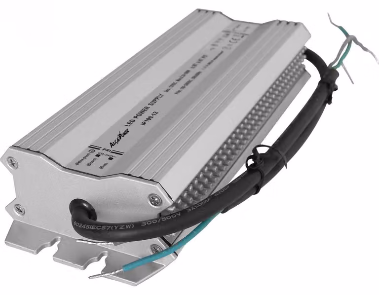 Alcapower Alimentatore Switching 12V 100W 8.3A IP67 in metallo, trasformatore stabilizzato ad alta efficienza per applicazioni esterne ed interne