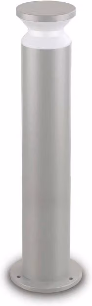 Lampada da terra a torre Pt1 Ideal-Lux Grigia per giardino e terrazzo, Altezza: 80 cm