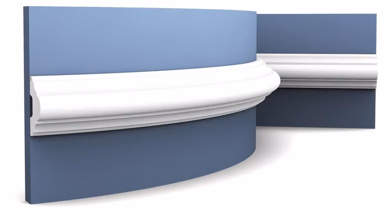 Orac Decor P4020F Luxxus Modanatura flessibile per pareti Modanatura decorativa per fregio Modanatura per stucco Modanatura decorativa per cornici Modanatura resistente agli urti | 2 metri