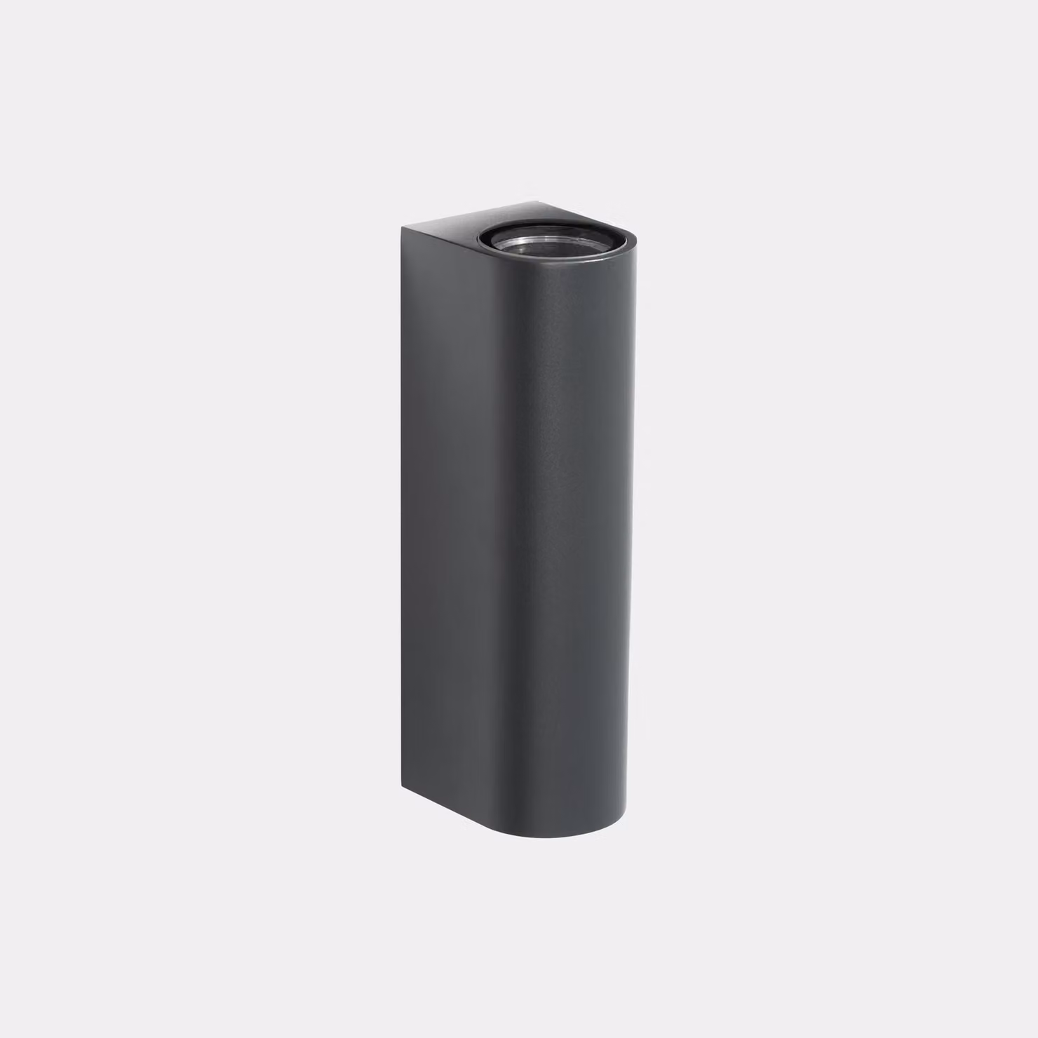 LedsC4 Applique LED da esterno, grado di protezione IP66, doppia emissione, 15W, luce calda 2700K, controllo DALI-2, alluminio grigio urbano, ideale per facciate e terrazze, 747 lumen, design moderno e resistente