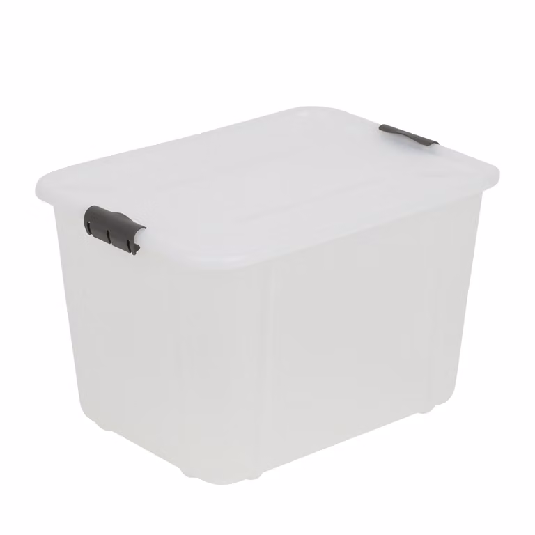 BranQ Velur 30L scatola di stoccaggio con coperchio trasparente