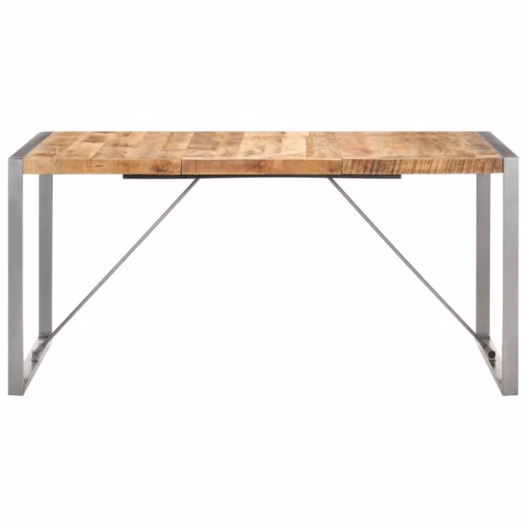 Tavolo da pranzo 160x80x75 cm Legno massiccio di mango grezzo