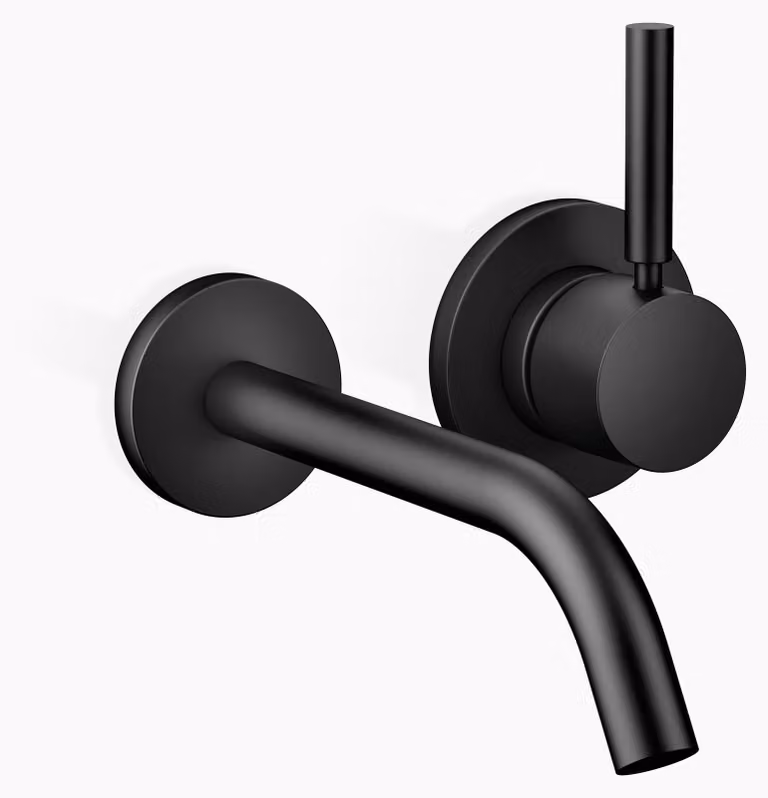 Dornbracht META Mitigeur mural de lavabo sans vidage, saillie 190mm, jet rond enrichi d'air, 36860660-33, 36860660-33