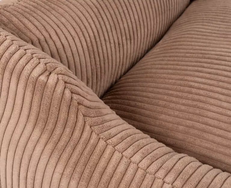 Cuccia per cani Knuffelwuff in velluto a coste con carattere intrecciato a mano Olivia M-L 85 x 63 cm Marrone