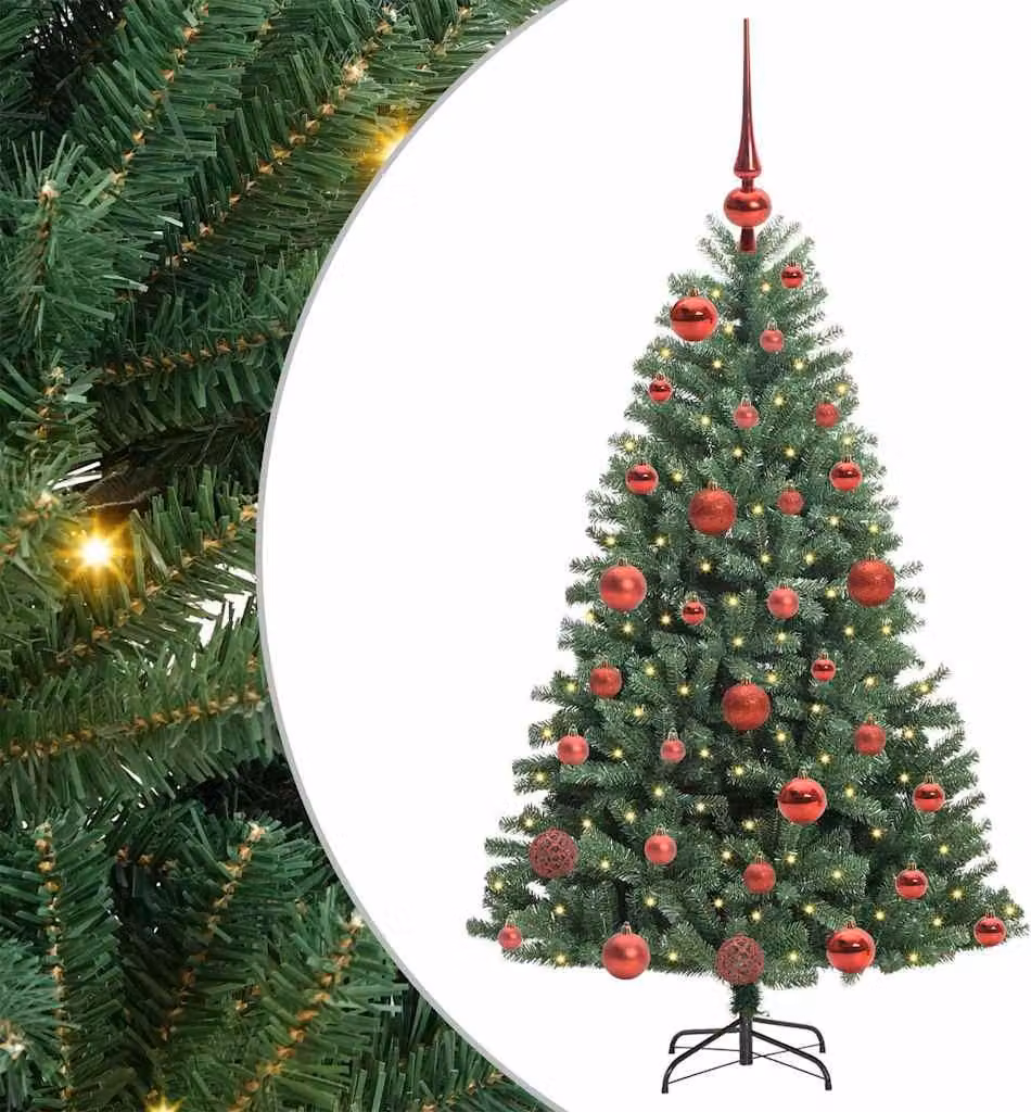vidaXL Albero di Natale artificiale pieghevole verde 120 cm