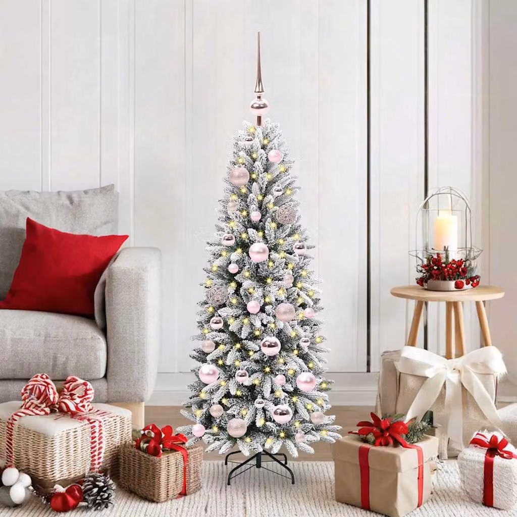 Maison Exclusive - Albero di Natale artificiale, colore bianco, altezza 120 cm