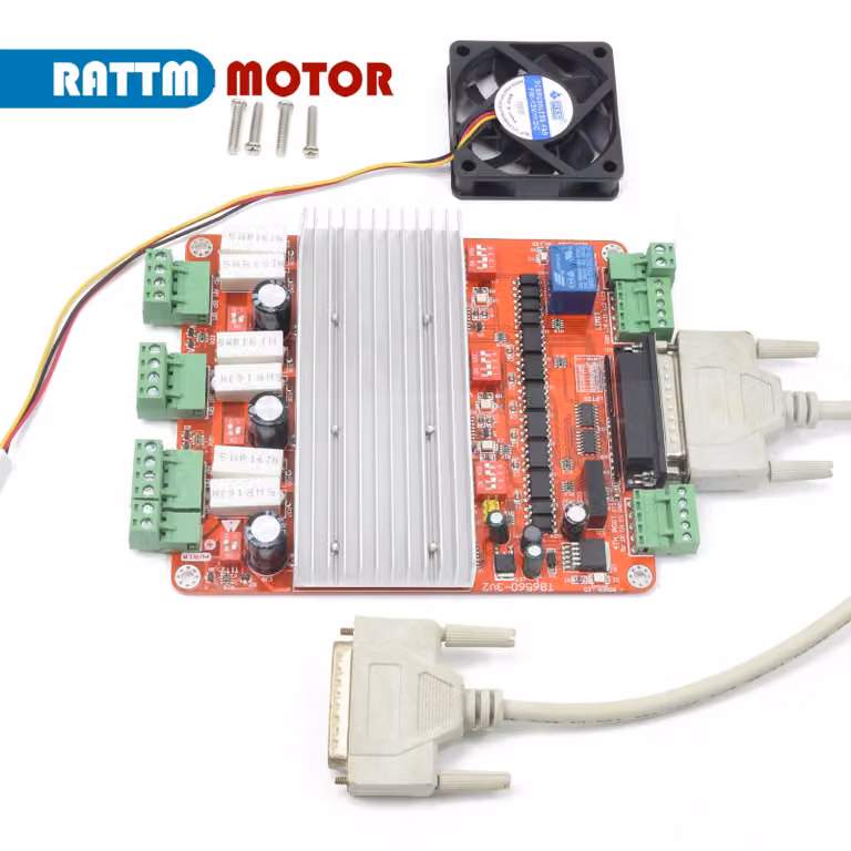 Controllo motore passo-passo, uscita 3,5A, connessione DB25, 3 assi