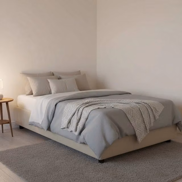 Letto Piazza e Mezza con Contenitore a Alzata Talamo Italia, Beige, L/P/H: 120 x 200 x 32 cm