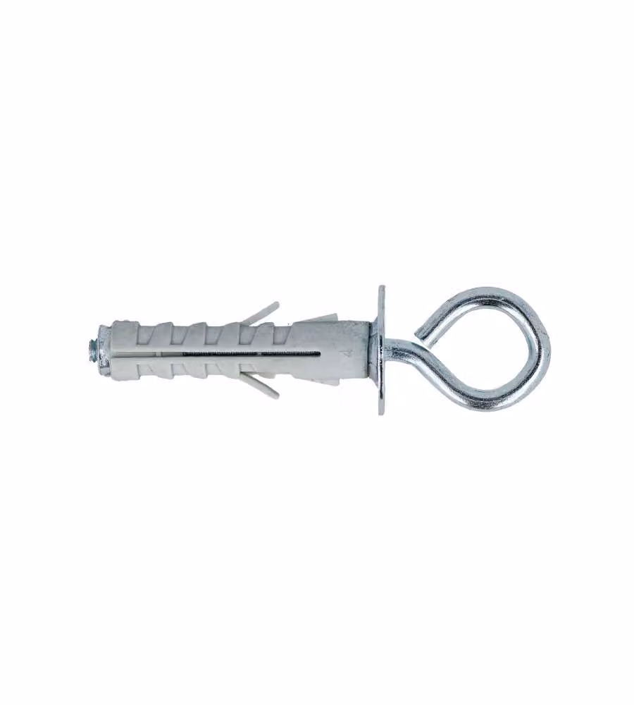 Tasselli in nylon Diam. 12 x 45 con occhiolo chiuso 4 pz.