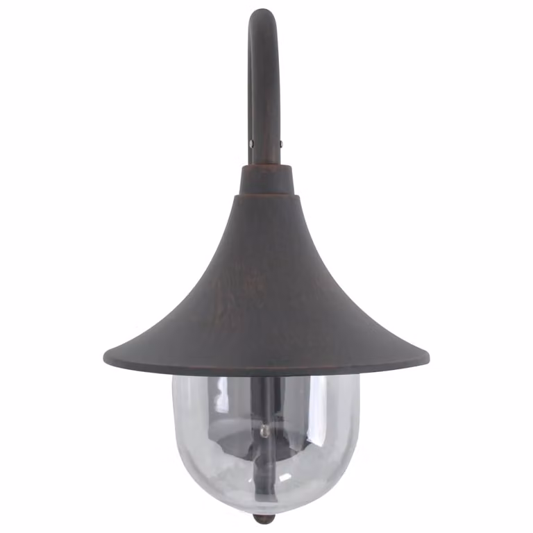 The Living Store Applique da giardino E27 42 cm alluminio bronzo