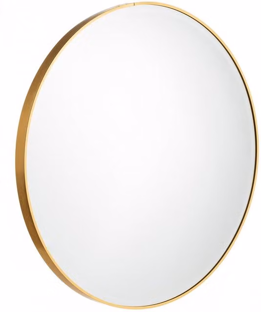 Artal specchio rotondo in alluminio e vetro