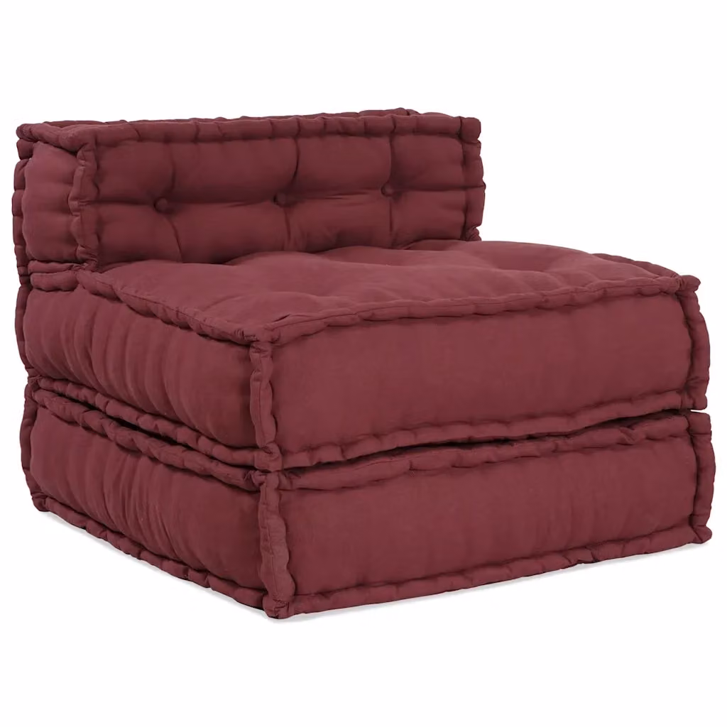 Divano Componibile Moderno vidaXL in Tessuto Marrone Rossiccio L: 70 cm, P: 70 cm, H: 54 cm – 2