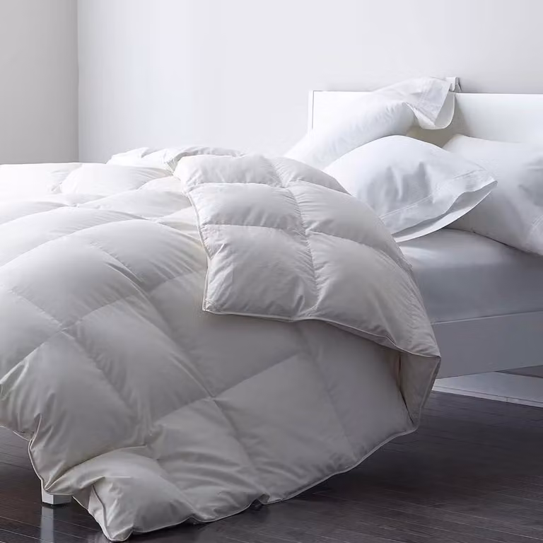 Coperta estiva, 240x260 cm, imbottitura in piume e piumino, Cotonelogico, 1245 g