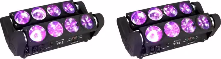 Faretto da palco, controllo DMX, miscelazione colori RGBW, luce calda, spina UE