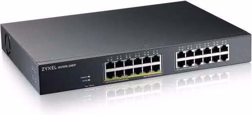 Switch Zyxel GS1915-24EP Gestito L2 Gigabit Ethernet con supporto PoE, 24 porte, Nero