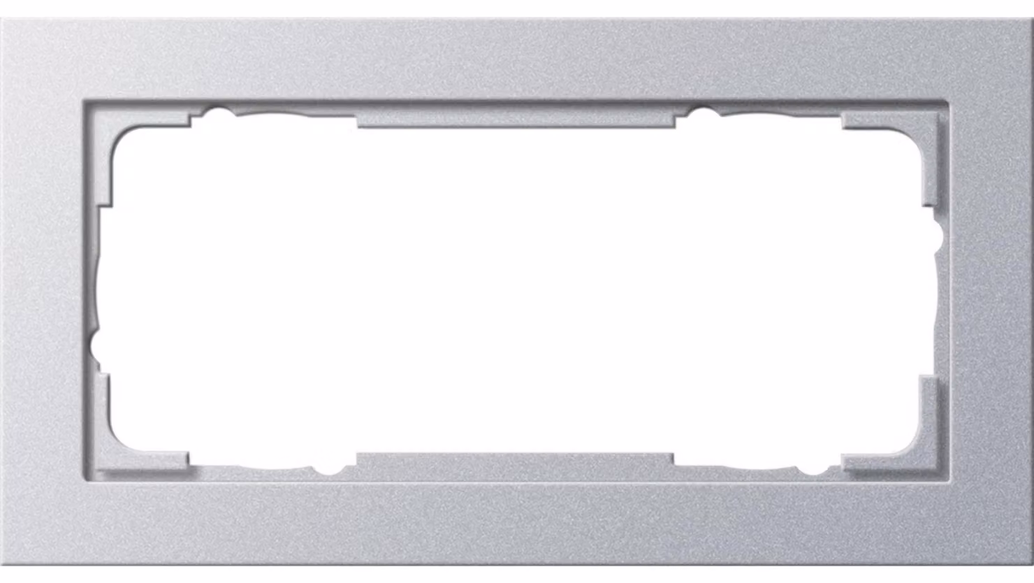 Telaio di copertura Gira 2f alluminio E2 100225