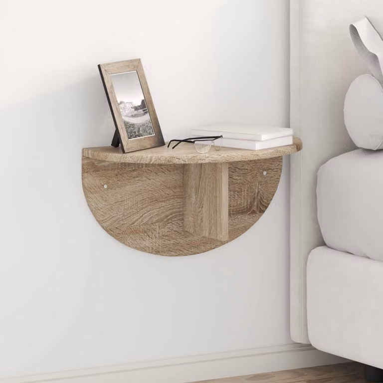 Scaffale da parete moderno vidaXL in Rovere Sonoma, colore marrone, L 48 x P 24 x H 24 cm