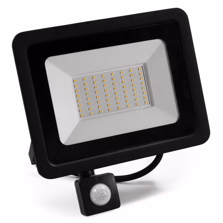 Faretto LED per esterni McShine ''Slim'' 50W, 4250lm, IP66, 4000K, rilevatore di movimento