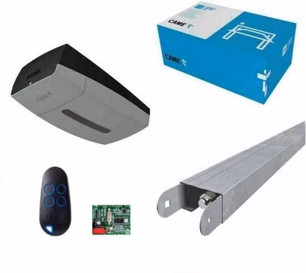 Automazione per porta basculante e sezionale CAME 8K01MV-006 VER 24V nei colori blu e grigio