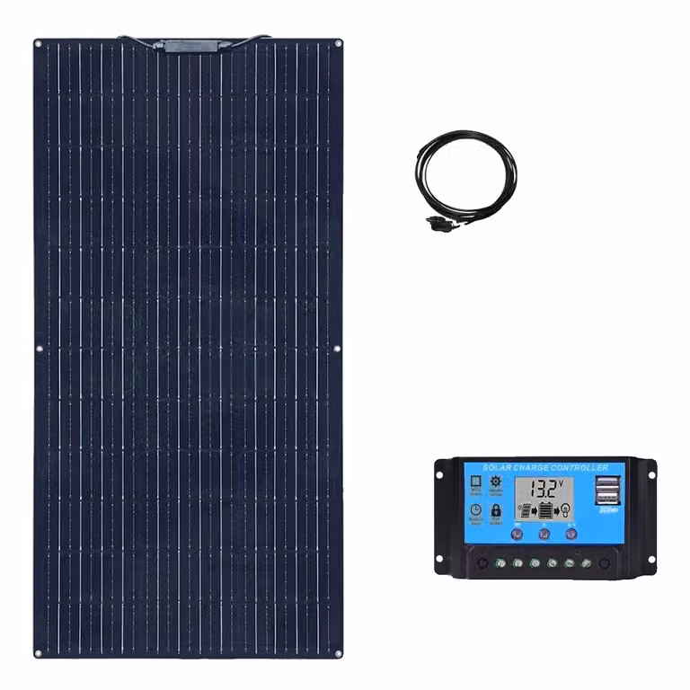 Kit di pannelli solari flessibili, potenza massima di 240W, alta efficienza del 21%, kit da 120W