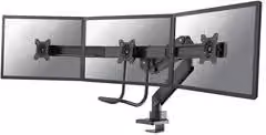 Supporto monitor e TV da scrivania Neomounts con molla a gas e maniglia, VESA 100 x 100 mm, nero, portata massima 6 kg, modello NM D775DX3BLACK