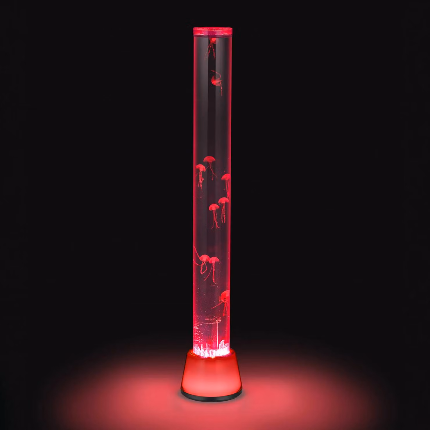 Reality Leuchten Piantana LED Medusa, plastica, RGB, alimentazione USB/alimentatore da presa dimmerabile, Alluminio / Grigio / Zincato, Cameretta, Plastica, Giovanile, Lampada da terra