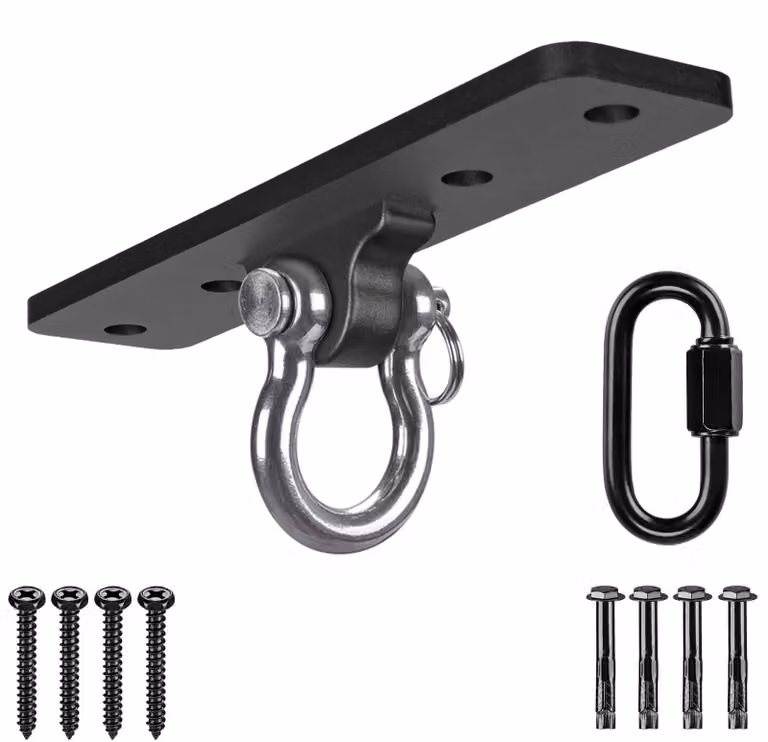 Omgoods - Set per amaca da interno ed esterno, con supporto a soffitto