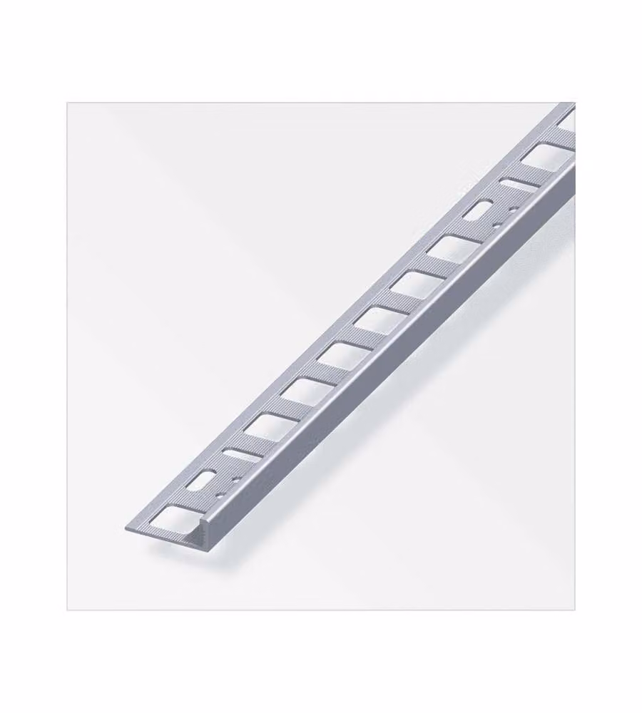 Alfer Profilo Angolare 8x21mm Alluminio Naturale 2,5m per Piastrelle