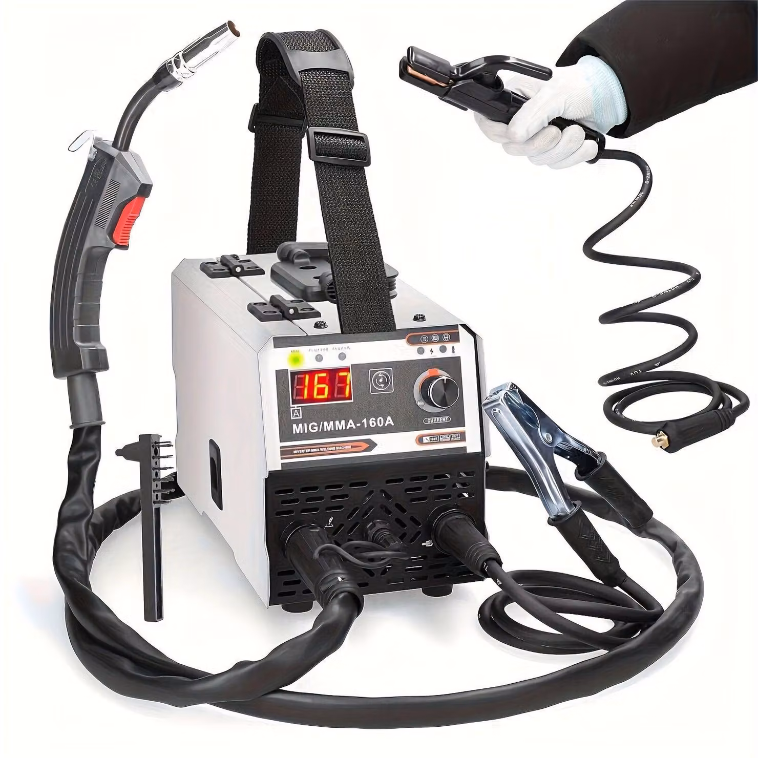 Apparecchio di saldatura – Inverter per saldatura – Saldatrice ad elettrodo – Saldatrice TIG – 2-in-1 – Corrente di saldatura: 120A