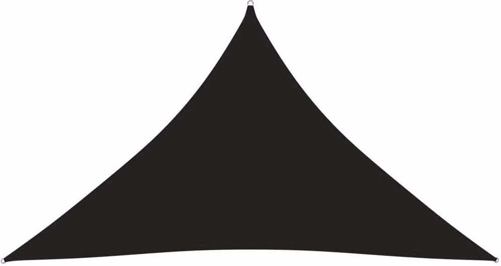 Tenda da sole triangolare "Living Store" in tessuto Oxford, dimensioni 3x3x4,24 metri, colore nero