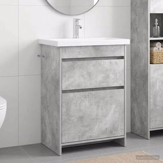 Set di mobili per il bagno Grigio Cemento 61 x 40 x 84,5 cm 3404261
