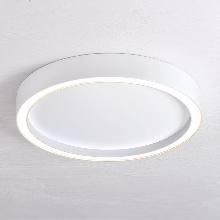 BOPP Plafoniera a LED Aura, dimmerabile, Bianco / Opale, Soggiorno / Sala da pranzo, Alluminio, Moderno, Plafoniera LED