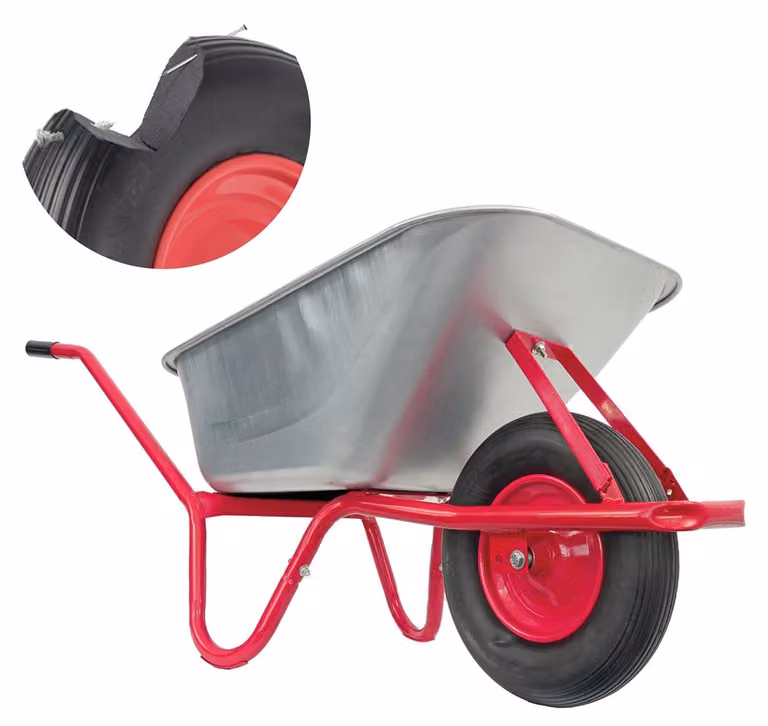 Carrello di trasporto Matrix da 100 litri, capacità di carico 250 kg, in poliuretano, colore rosso, con cassone a cassetto