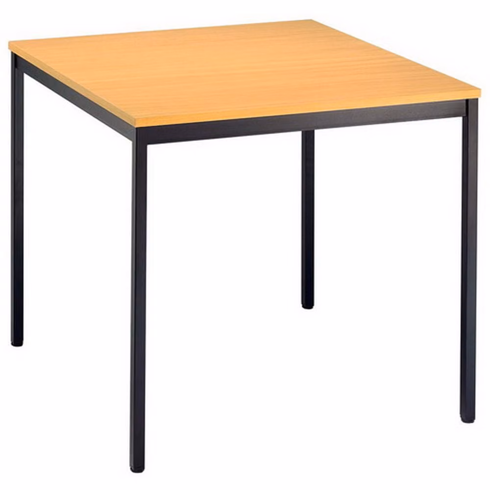 Tavolo da conferenza con tubo quadrato Vektor 80 X 80Cm faggio / nero