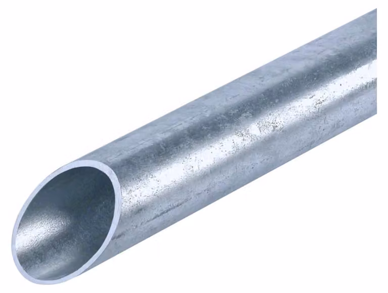 3 metri Tubo in acciaio, pesante 50,0x47,0 zincato - Tubo di montaggio in metallo 50mm Staro Steck-ES-V50