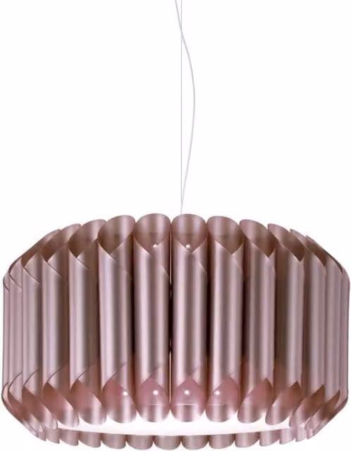 Sospensione Pink Metal in Metallo Cromato