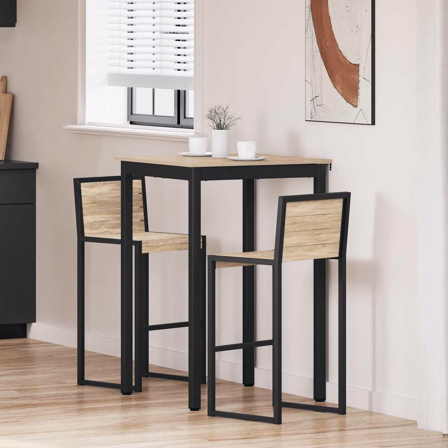 Maison Exclusive - Tavolino in legno composito, forma quadrata