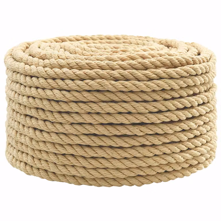 Corda multiuso vidaXL in plastica beige e marrone, diametro 16 mm, lunghezza 100 m
