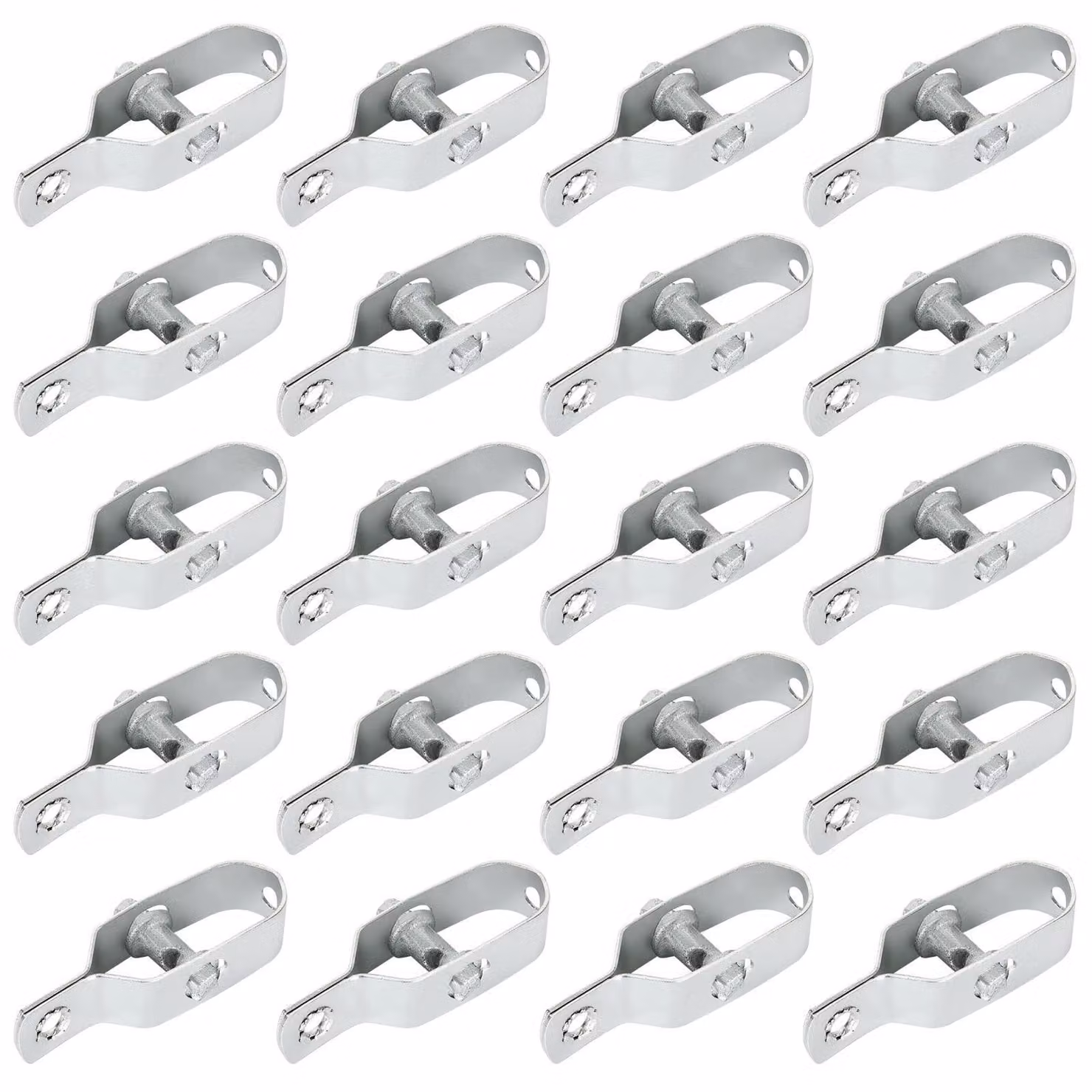 Solidchoice - 20 pezzi di tenditori per recinzioni, acciaio zincato, 90 mm, per recinzioni e giardini