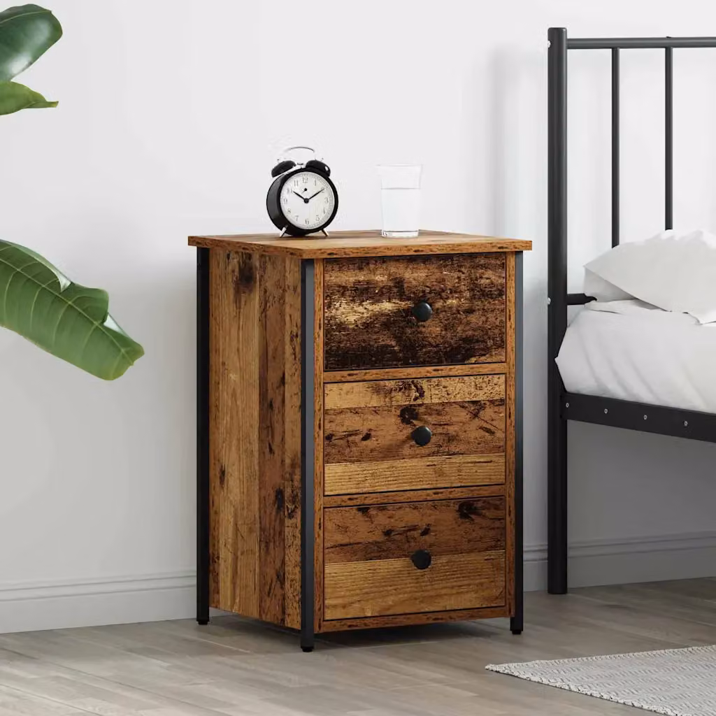 Armadio da notte vidaXL con cassetto marrone L 40 cm x P 36 cm x H 60 cm