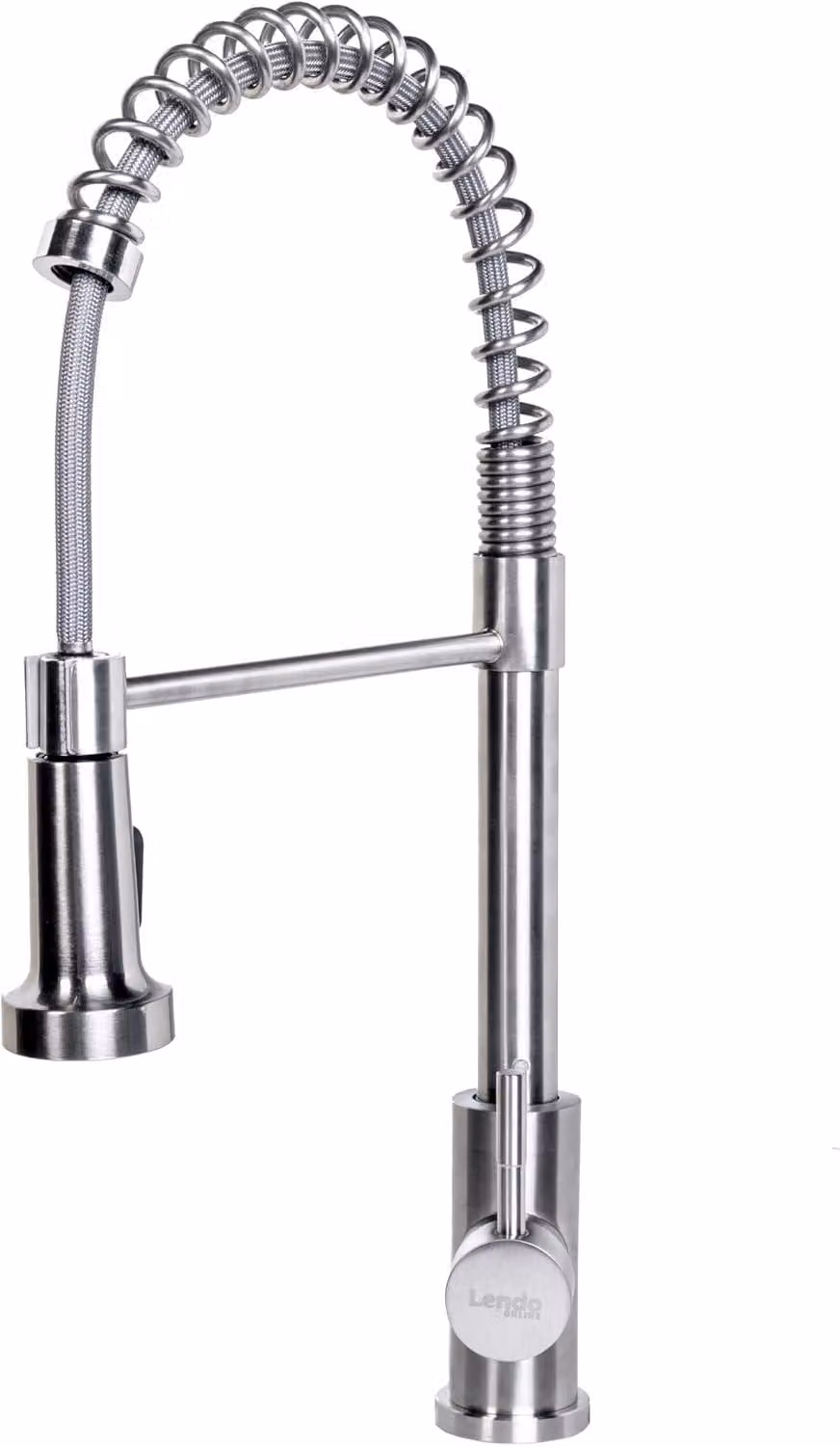 Miscelatore da cucina con doccetta estraibile, dimensioni 7x27x52 cm, acciaio inossidabile, 2 modalità di erogazione, ideale per la cucina