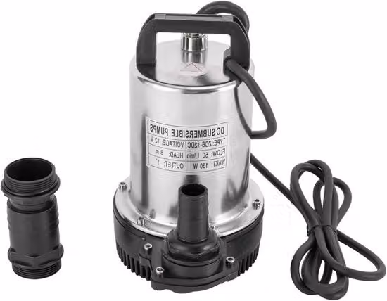 Pompa a doppio effetto - Acciaio inossidabile - 160 W - 12 V